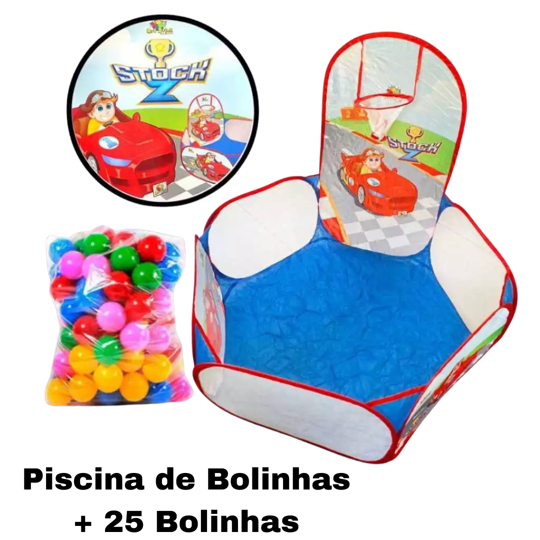 Piscina de Bolinhas Infantil com Tenda-Pequeno Tesouro