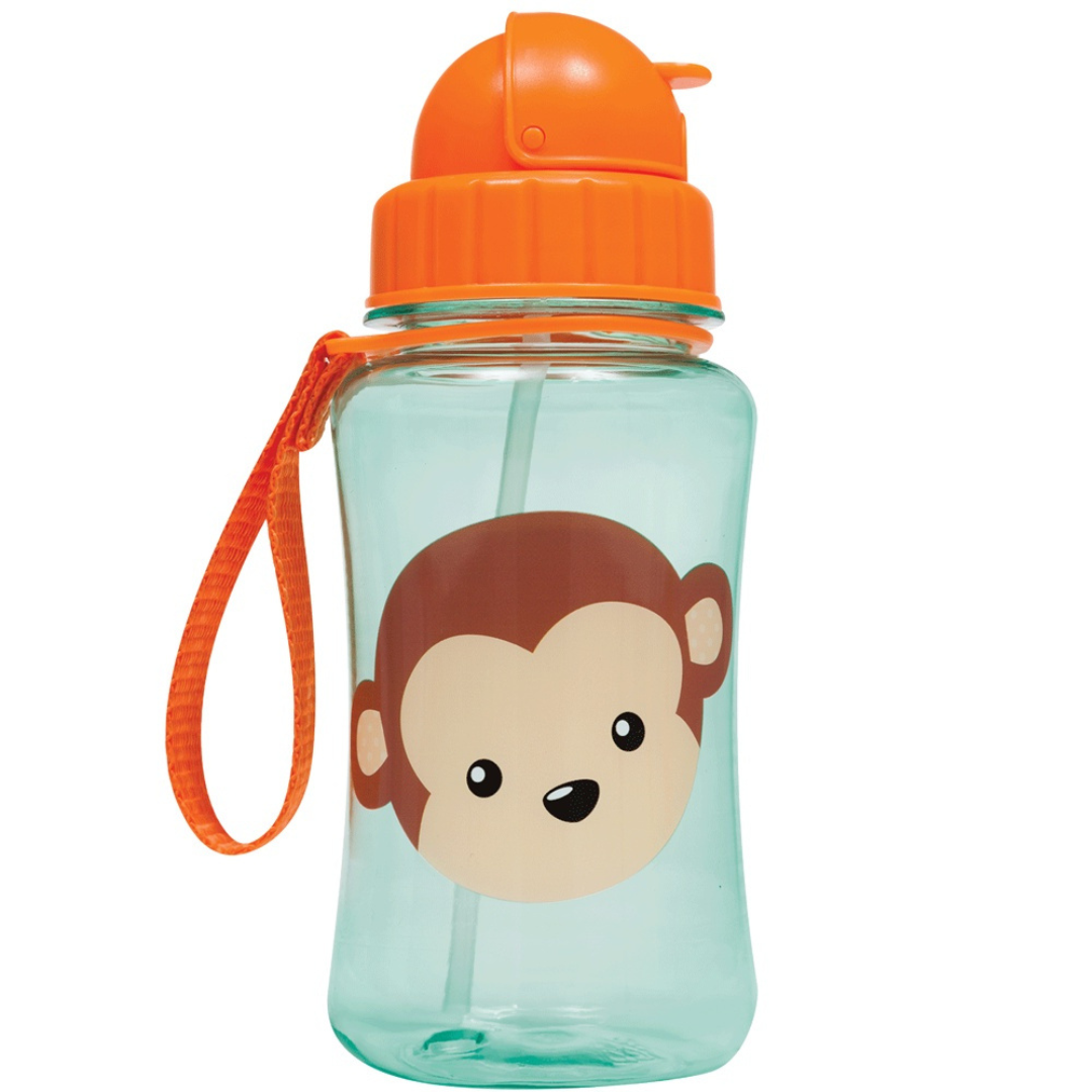 Garrafa Infantil 350ml Silicone com Canudo - Pequeno Tesouro