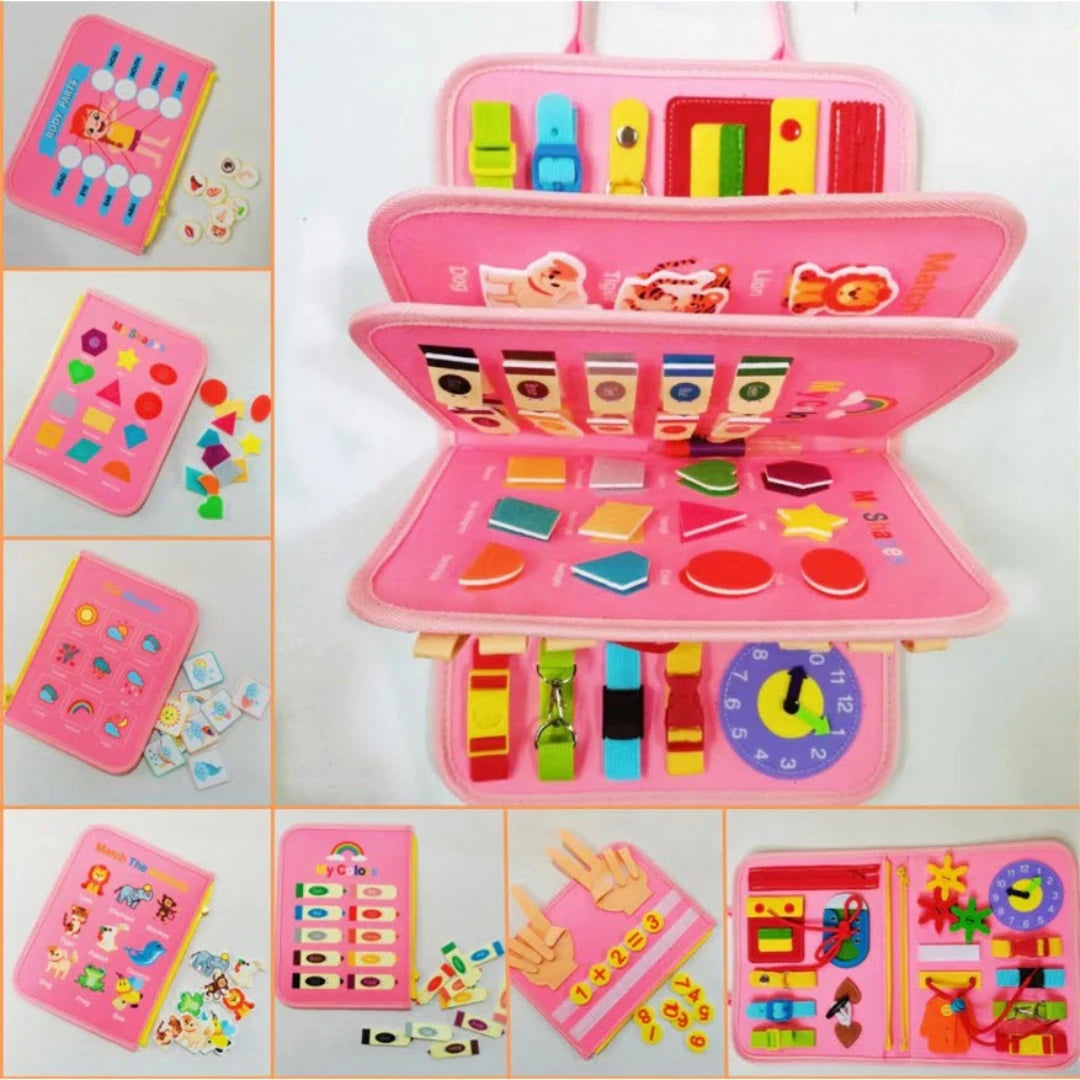 Maleta Sensorial Montessori Infantil – Brinquedo Educativo-Pequeno Tesouro