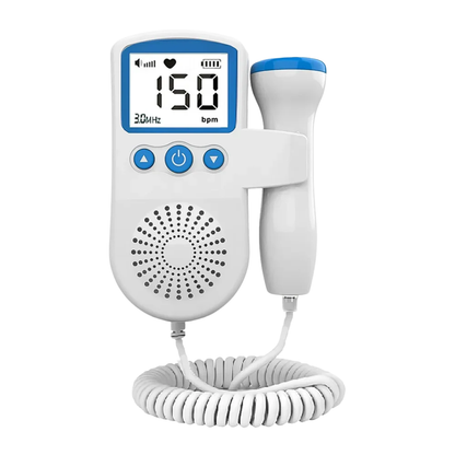 Monitor Fetal Doppler Portátil com Gel + Pilhas Grátis - Pequeno Tesouro
