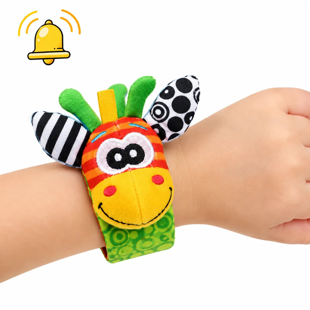 Kit Sensorial Baby Pequeno Tesouro – 2 Meias + 2 Pulseiras para Bebê