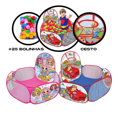 Piscina de Bolinhas Infantil com Tenda-Pequeno Tesouro