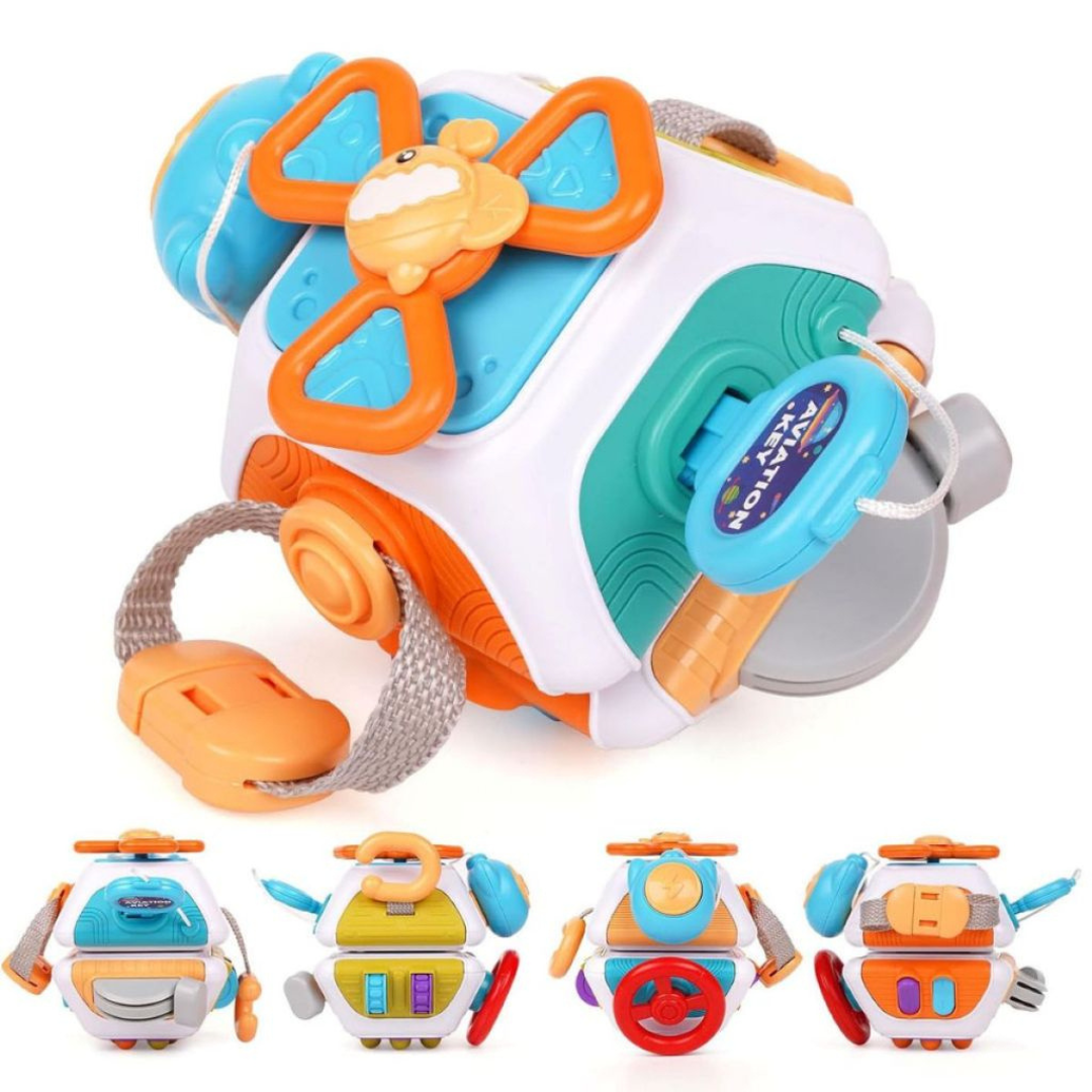 Cubo Sensorial 6 em 1 - Pequeno Tesouro