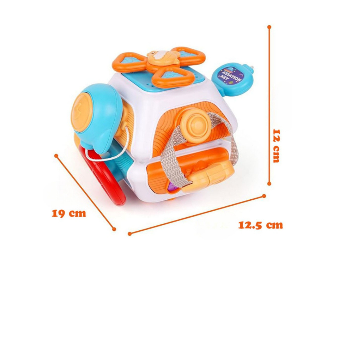 Cubo Sensorial 6 em 1 - Pequeno Tesouro