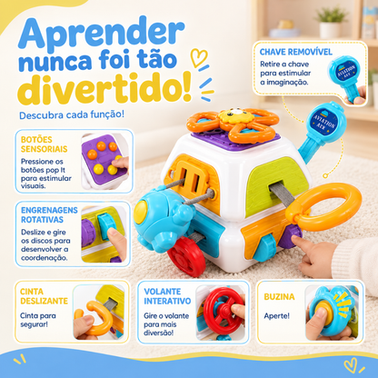 Cubo Sensorial Interativo 10 em 1 para Bebês - Pequeno Tesouro