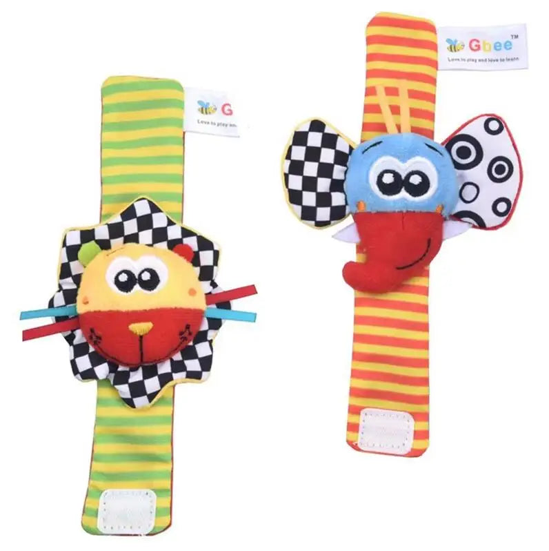 Kit Sensorial Baby Pequeno Tesouro – 2 Meias + 2 Pulseiras para Bebê