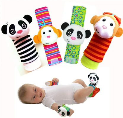 Kit Sensorial Baby Pequeno Tesouro – 2 Meias + 2 Pulseiras para Bebê