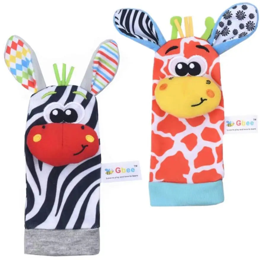 Kit Sensorial Baby Pequeno Tesouro – 2 Meias + 2 Pulseiras para Bebê