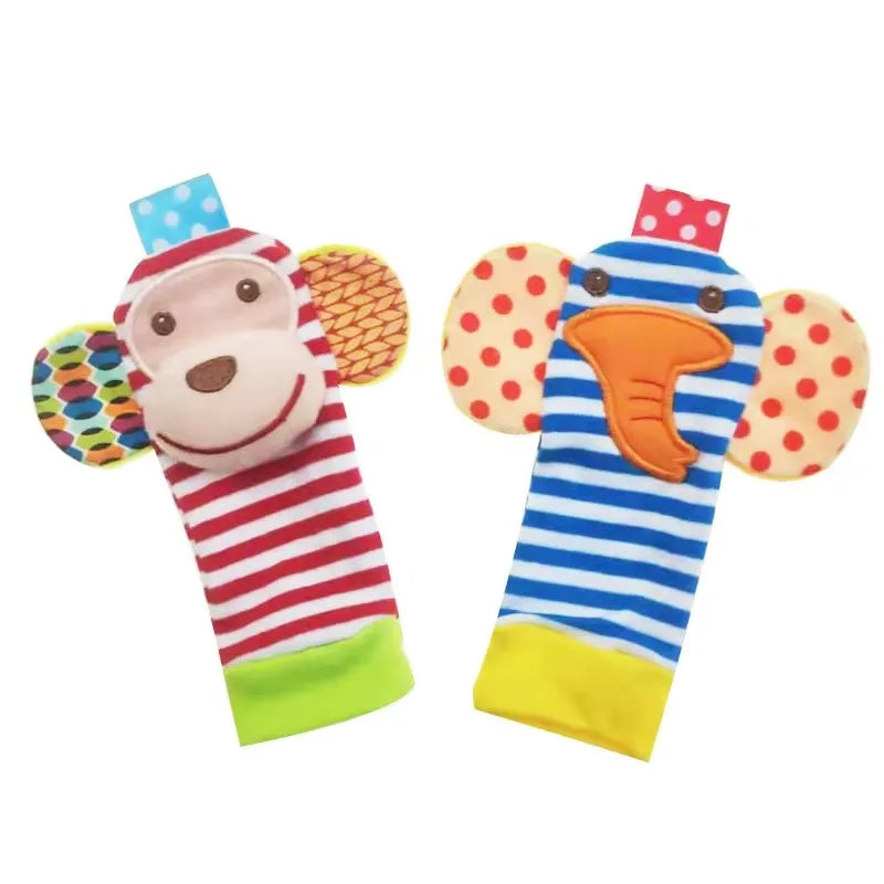 Kit Sensorial Baby Pequeno Tesouro – 2 Meias + 2 Pulseiras para Bebê