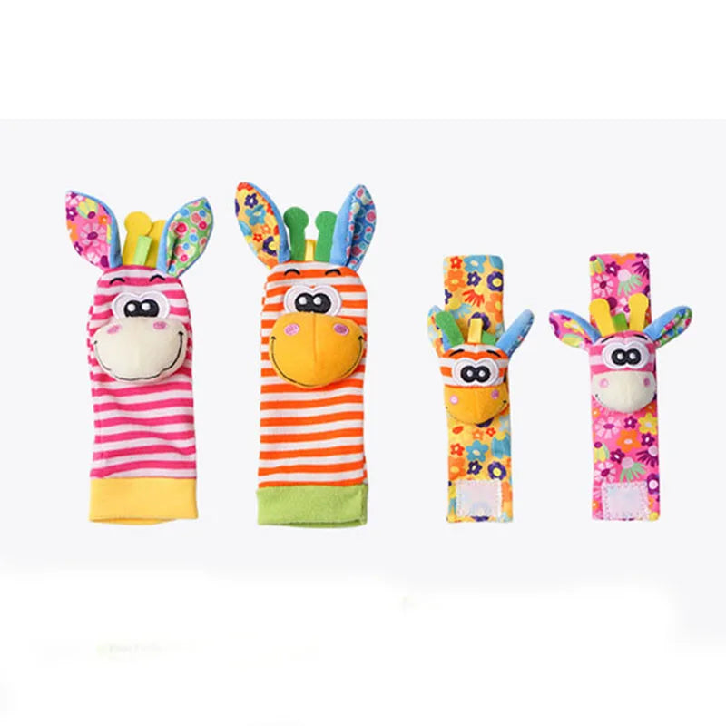 Kit Sensorial Baby Pequeno Tesouro – 2 Meias + 2 Pulseiras para Bebê