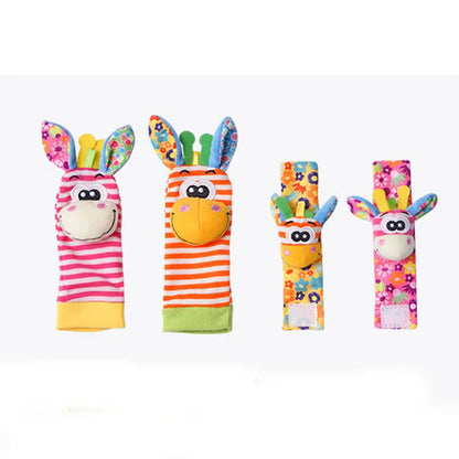 Kit Sensorial Baby Pequeno Tesouro – 2 Meias + 2 Pulseiras para Bebê