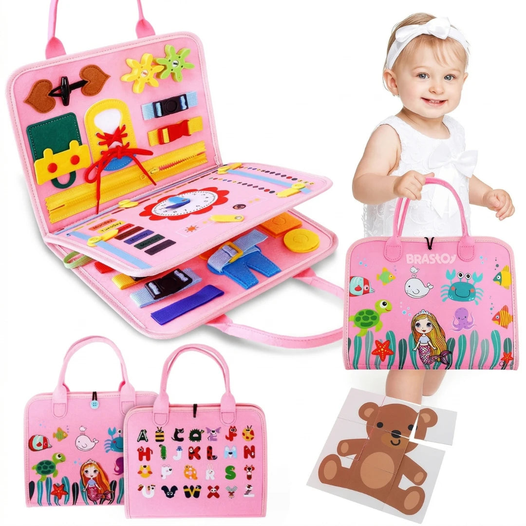 Maleta Sensorial Montessori Infantil – Brinquedo Educativo-Pequeno Tesouro