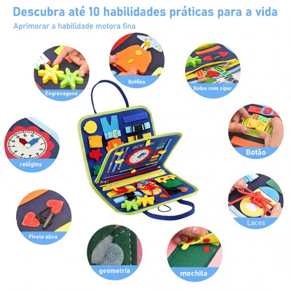Maleta Sensorial Montessori Infantil – Brinquedo Educativo-Pequeno Tesouro
